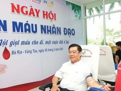 Tuổi trẻ Dầu khí tổ chức chương trình hiến máu nhân đạo với chủ đề “Một giọt máu cho đi, một cuộc đời ở lại”