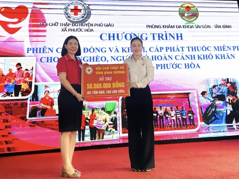 Bình Dương: Các cấp Hội Chữ thập đỏ mang niềm vui đến người dân khó khăn