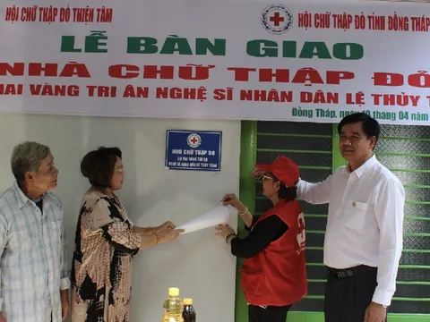 Đồng Tháp: Bàn giao ngôi nhà Chữ thập đỏ cho hộ dân có hoàn cảnh khó khăn