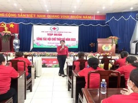 Bình Dương: Hội Chữ thập đỏ phường Phú Tân tổ chức Hội nghị tập huấn phong trào công tác Hội.