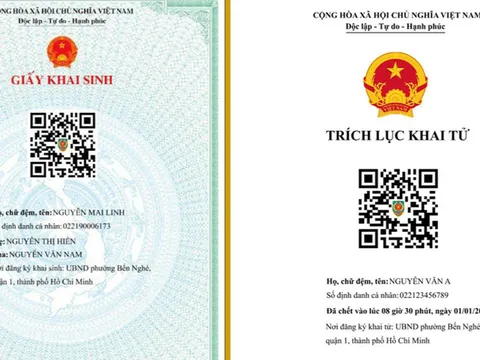 Bắt đầu thí điểm cấp giấy khai sinh điện tử
