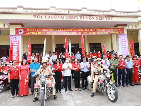 Bắc Giang: Phát động chiến dịch “Những giọt máu hồng - hè” và “Tháng nhân đạo” năm 2023