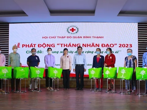 TP HCM: Hội Chữ thập đỏ quận Bình Thạnh phát động Tháng Nhân đạo 2023