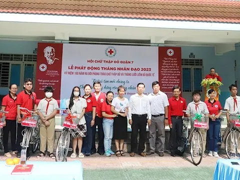 TP Hồ Chí Minh: Hội Chữ Thập đỏ Quận 7 phát động Tháng Nhân đạo 2023
