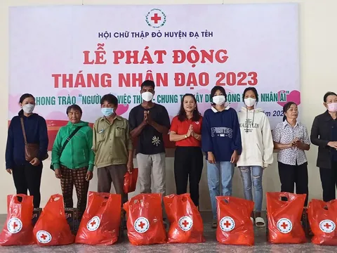 Lâm Đồng: Huyện Đạ Tẻh phát động Tháng Nhân đạo năm 2023