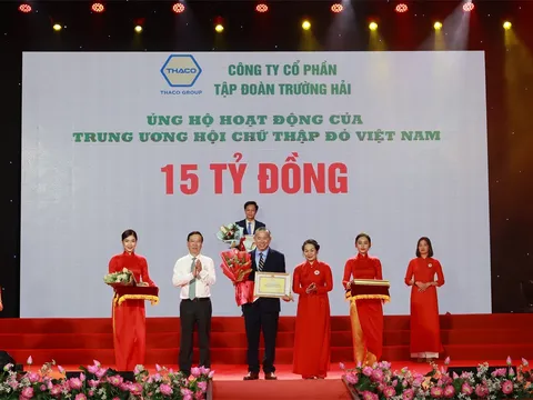 THACO nhận bằng khen “Ghi nhận tấm lòng vàng” của Trung ương Hội Chữ thập đỏ Việt Nam