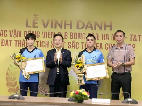 Tập đoàn T&T Group thưởng hơn 1 tỷ đồng cho kỳ tích bóng bàn Việt Nam tại SEA Games 32