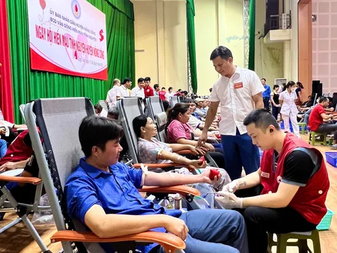 Thanh Hoá: Huyện Nông Cống tiếp nhận 1.130 đơn vị máu