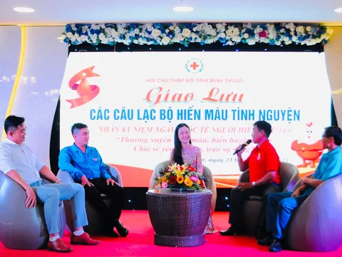 Bình Thuận: Giao lưu các Câu lạc bộ hiến máu tình nguyện