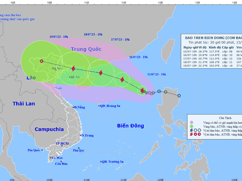 Diễn biến cơn bão số 1 mạnh cấp 8, giật cấp 10 trên Biển Đông