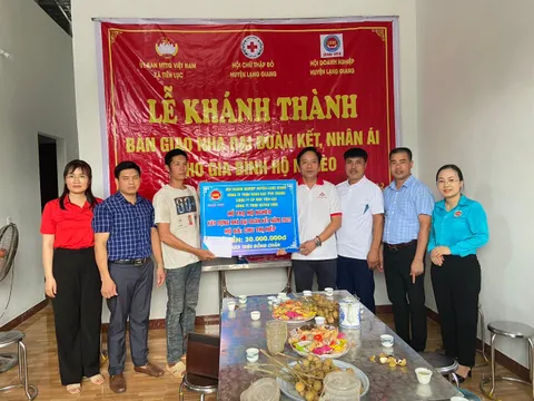 Bắc Giang: Hội Chữ thập đỏ huyện Lạng Giang tổ chức khánh thành nhà nhân ái