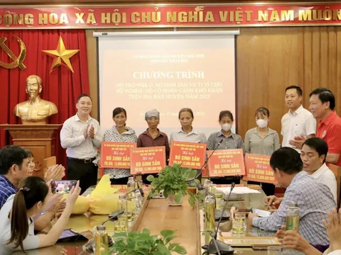 Hà Nội: Hội Chữ thập đỏ huyện Sóc Sơn sẻ chia với hộ nghèo, khó khăn