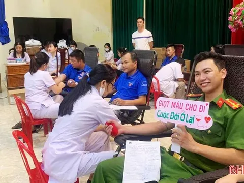 Hà Tĩnh: Các đoàn viên, hội viên ở Lộc Hà hiến tặng 250 đơn vị máu