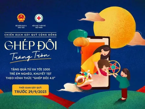 Gây quỹ "Ghép đôi trăng tròn" tặng quà trẻ em có hoàn cảnh khó khăn