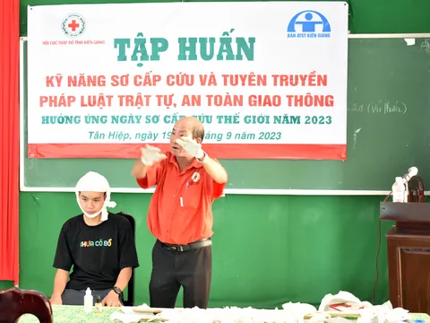 Kiên Giang tập huấn kỹ năng sơ cấp cứu