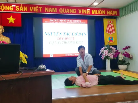 Hội Chữ thập đỏ thành phố Hồ Chí Minh trang bị kỹ năng sơ cấp cứu ứng phó sự cố xảy ra