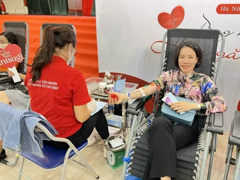 Cô giáo mầm non yêu nghề, mến trẻ và nhiệt tình tham gia hiến máu tình nguyện