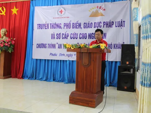 Ninh Thuận: Tổ chức 4 lớp tập huấn truyền thông, phổ biến, giáo dục pháp luật và sơ cấp cứu cho ngư dân