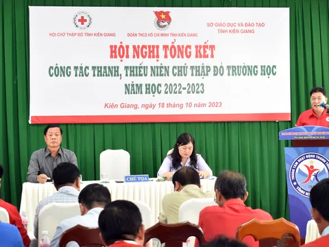 Kiên Giang: Tổng kết công tác thanh, thiếu niên Chữ thập đỏ trường học, năm học 2022-2023