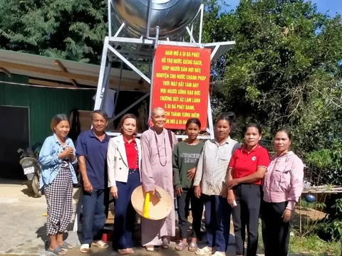 Lâm Đồng: Khánh thành 4 công trình giếng nước sách trị giá hơn 190 triệu đồng