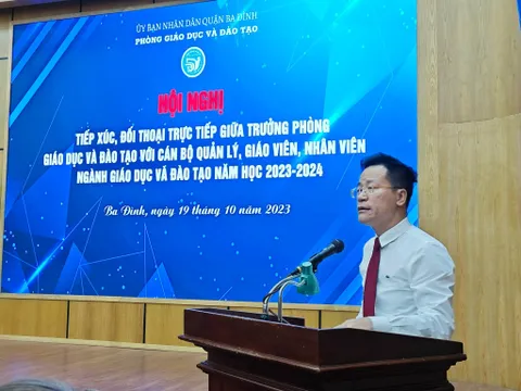 Ngành Giáo dục quận Ba Đình tích cực ứng dụng công nghệ thông tin và chuyển đổi số trong công tác quản lý và dạy học