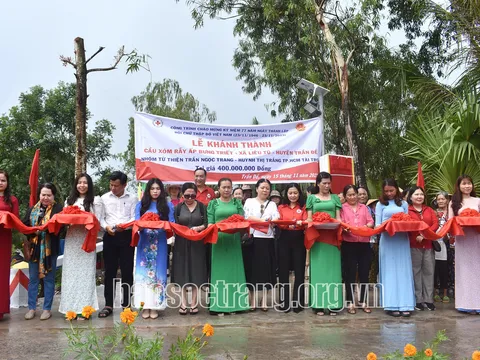 Sóc Trăng: Khánh thành cây cầu trị giá 400 triệu đồng