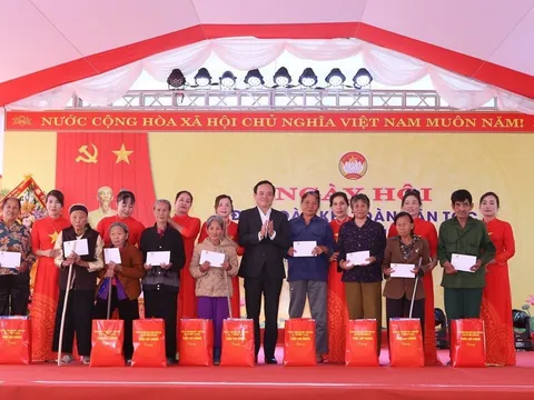 Thanh Hóa: Phó Thủ tướng Trần Lưu Quang dự Ngày hội Đại đoàn kết toàn dân tộc tại khu dân cư Chợ Rủn