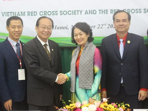 Lễ ký kết hợp tác giữa Hội Chữ thập đỏ Việt Nam và Hội Chữ thập đỏ Trung Quốc giai đoạn 2023 - 2028