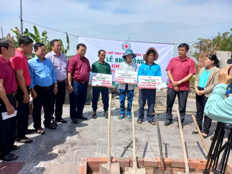 Khởi công xây dựng nhà Chữ thập đỏ tại tỉnh Đồng Tháp
