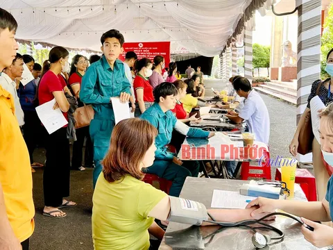 Bình Phước: Huyện Lộc Ninh đạt hơn 130% chỉ tiêu hiến máu năm 2023