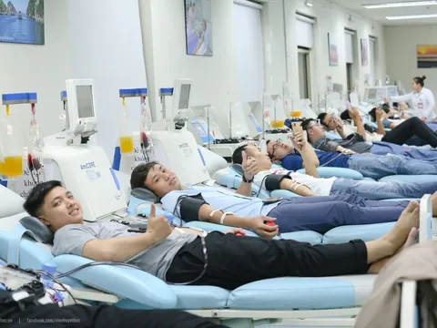 Viện huyết học - Truyền máu Trung ương tiếp nhận lượng máu kỷ lục năm 2023
