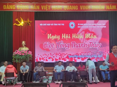 Phú Thọ: 410 đơn vị máu tại giọt hồng Thanh Thuỷ