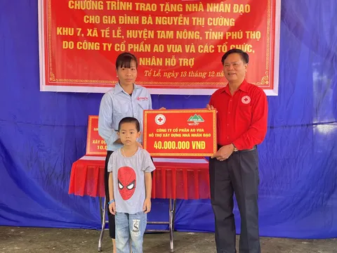 Phú Thọ: Khánh thành nhà nhân đạo cho hộ nghèo