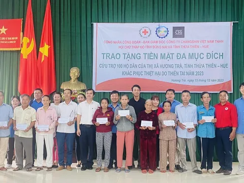 Hỗ trợ bà con Thừa Thiên - Huế khắc phục hậu quả do mưa lũ lịch sử gây ra