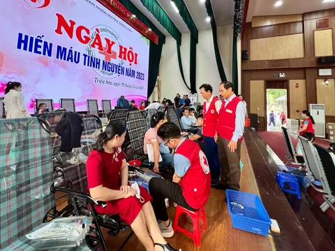 Thanh Hóa đã tổ chức 04 đợt hiến máu tình nguyện trong tháng 12