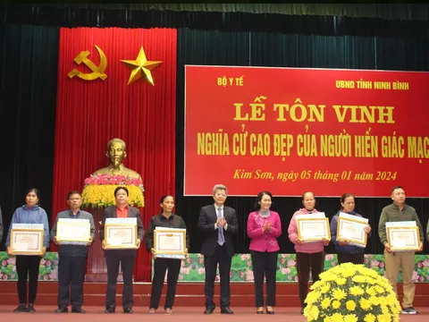 Tôn vinh nghĩa cử cao đẹp của người hiến tặng giác mạc