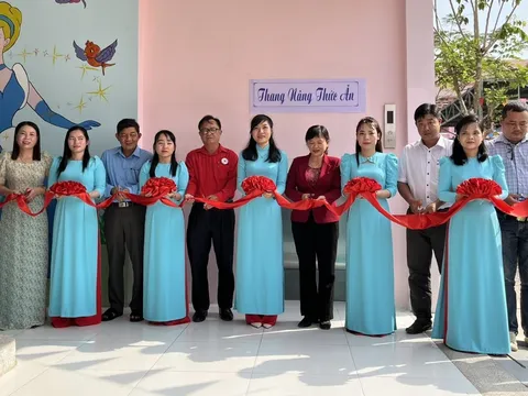 Bàn giao thang nâng thức ăn, bếp ăn bán trú