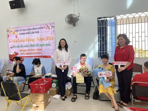 Cần Thơ: Phát động Chiến dịch vận động hiến máu tình nguyện dịp Tết và Lễ hội Xuân hồng năm 2024