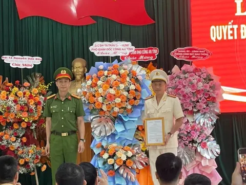 Công an tỉnh Đắk Lắk công bố quyết định về công tác cán bộ