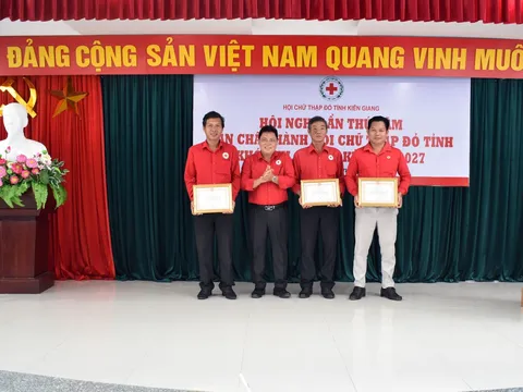 Tổng giá trị vận động nguồn lực Hội Chữ thập đỏ tỉnh Kiên Giang năm 2023 trên 202,3 tỷ đồng