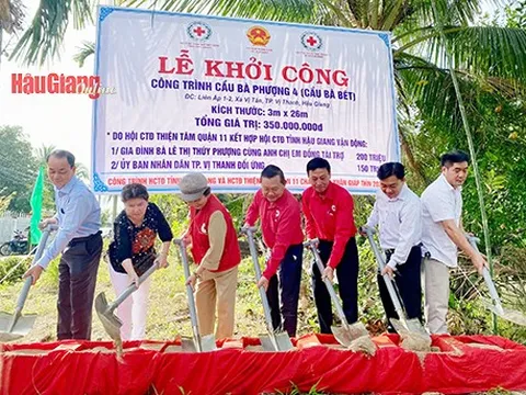 Hậu Giang: Khởi công cầu Bà Phượng 4 (cầu Bà Bét)