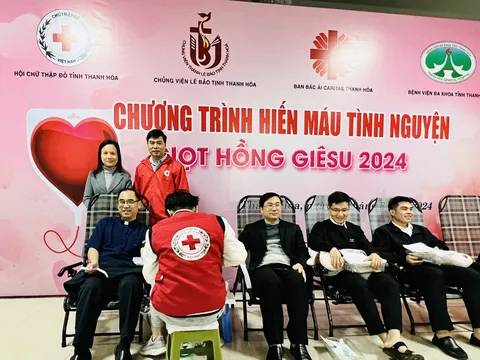 Thanh Hóa: Tổ chức Chương trình "Giọt hồng Giêsu 2024"