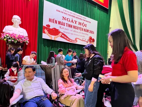 Thanh Hóa: 1.090 tình nguyện viên tham gia hiến máu tại huyện Đông Sơn