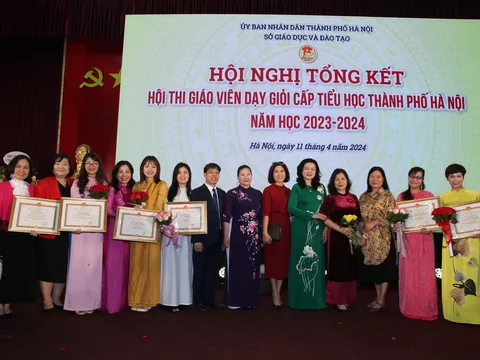 Quận Ba Đình đạt thành tích xuất sắc trong Hội thi Giáo viên dạy giỏi Thành phố cấp Tiểu học