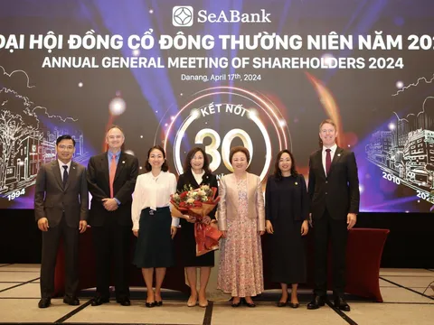 Đại hội đồng cổ đông thường niên 2024: SeABank đặt mục tiêu tăng trưởng 28%, tăng vốn điều lệ lên 30.000 tỷ đồng