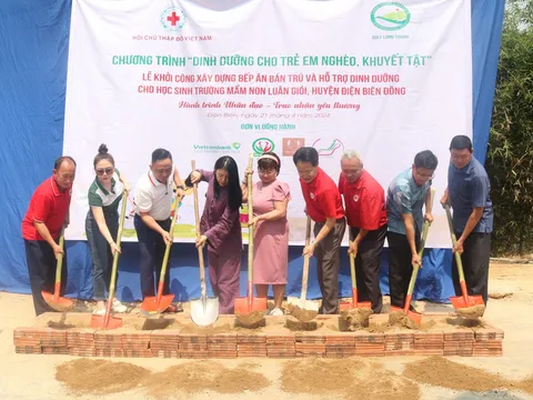 Chung tay hỗ trợ các em học sinh xây dựng bếp ăn bán trú mới