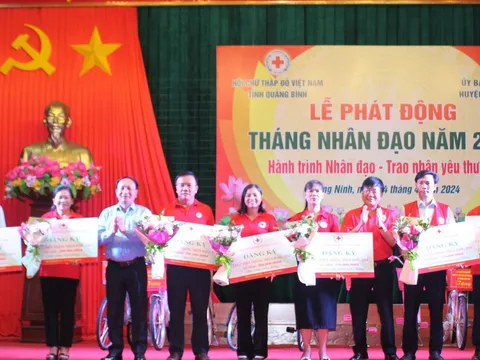 Hội Chữ thập đỏ tỉnh Quảng Bình tổ chức Lễ phát động “Tháng Nhân đạo” năm 2024