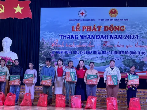 Hội Chữ thập đỏ Lâm Đồng: Quyết tâm thực hiện sứ mệnh là tổ chức nhân đạo, giúp đỡ nhiều hoàn cảnh yếu thế