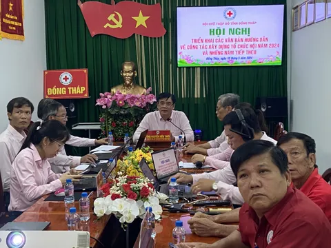 Đồng Tháp: Hoàn thiện, xây dựng tổ chức Hội Chữ thập đỏ ngày càng ổn định,  hiệu quả.