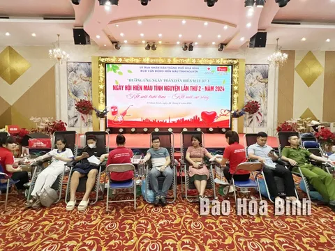 Thành phố Hòa Bình lan tỏa phong trào hiến máu tình nguyện